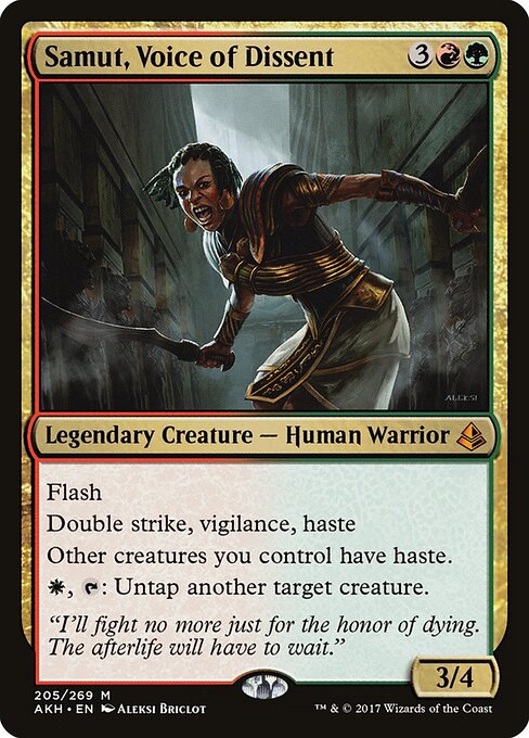 Amonkhet - 205 - Samut, Voice of Dissent - Mythic
