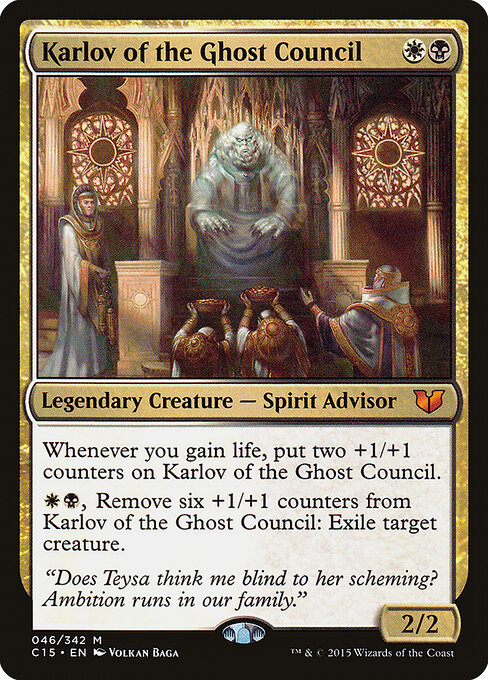Commander 2015 - 46 - Karlov of the Ghost Council - Mythic