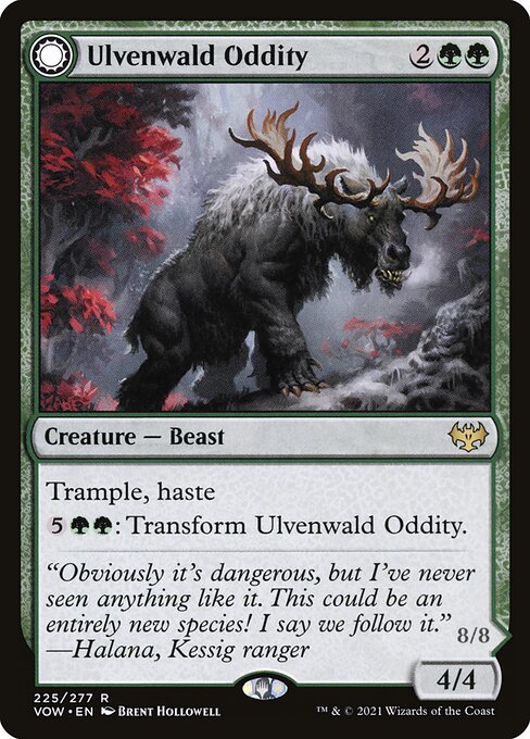 Innistrad: Crimson Vow - 225 - Ulvenwald Oddity // Ulvenwald Behemoth - Rare