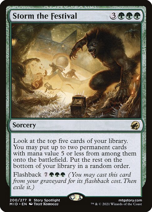Innistrad: Midnight Hunt - 200 - Storm the Festival - Rare