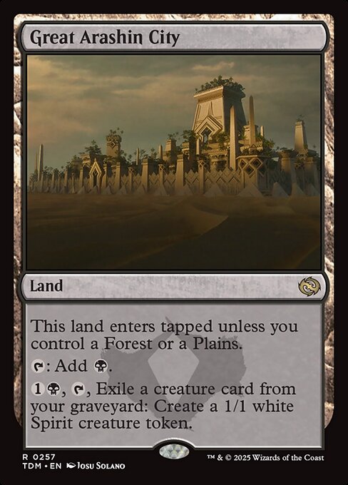 Tarkir: Dragonstorm - 257 - Great Arashin City - Rare