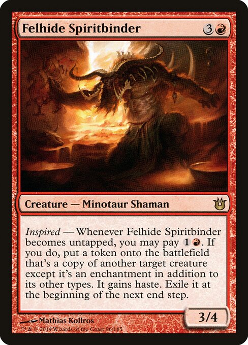 Born of the Gods - 96 - Felhide Spiritbinder - Rare