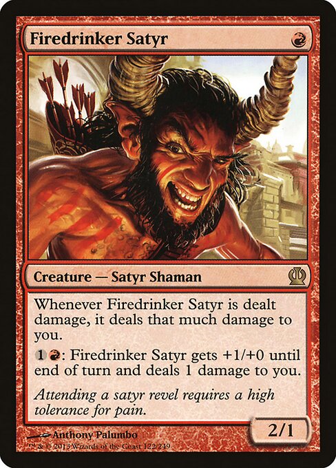Theros - 122 - Firedrinker Satyr - Rare