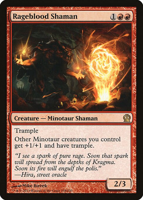 Theros - 138 - Rageblood Shaman - Rare