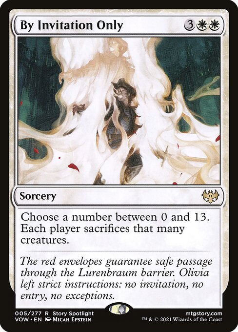 Innistrad: Crimson Vow - 5 - By Invitation Only - Rare