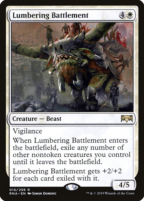 Ravnica Allegiance - 15 - Lumbering Battlement - Rare
