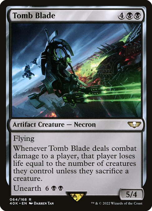 Warhammer 40,000 Commander - 64 - Tomb Blade - Rare