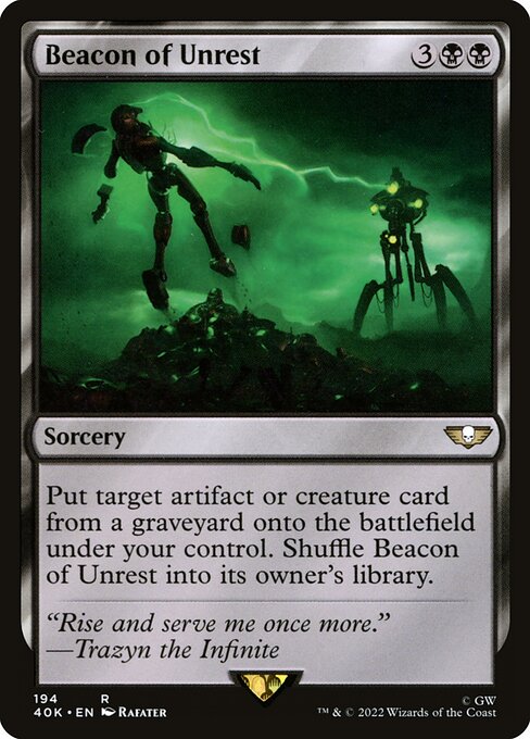 Warhammer 40,000 Commander - 194 - Beacon of Unrest - Rare