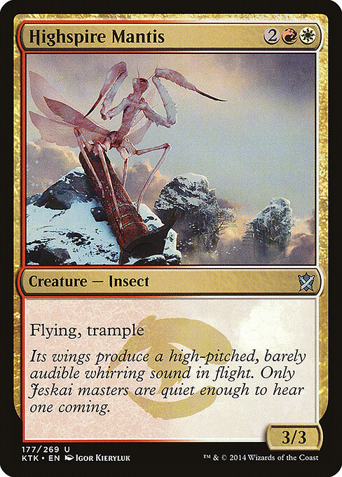 Khans of Tarkir - 177 - Highspire Mantis - Uncommon
