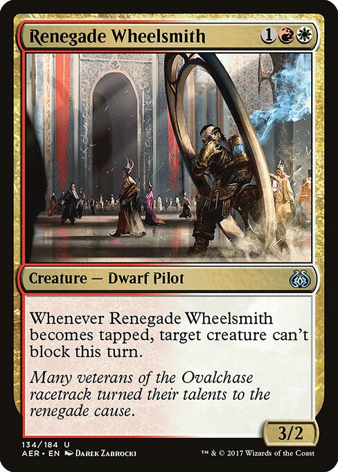 Aether Revolt - 134 - Renegade Wheelsmith - Uncommon