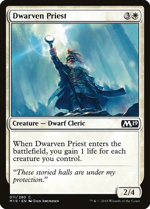 Core Set 2019 - 11 - Dwarven Priest - Common