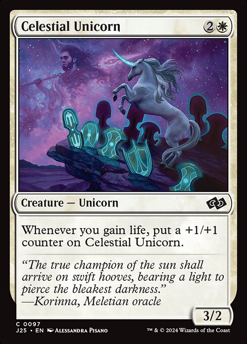 Foundations Jumpstart - 97 - Celestial Unicorn - Common