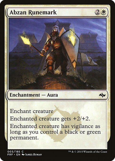 Fate Reforged - 3 - Abzan Runemark - Common