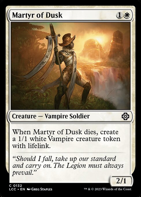 The Lost Caverns of Ixalan Commander - 132 - Martyr of Dusk - Common