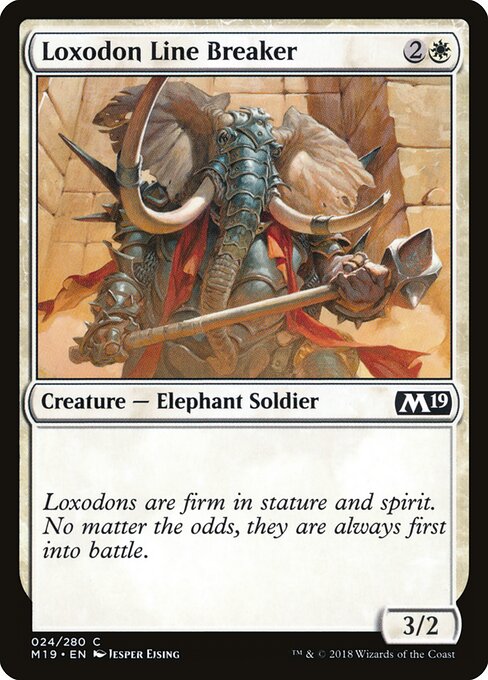 Core Set 2019 - 24 - Loxodon Line Breaker - Common