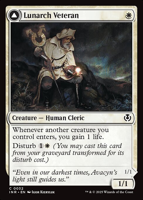 Innistrad Remastered - 32 - Lunarch Veteran // Luminous Phantom - Common