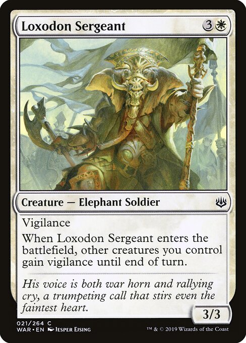 War of the Spark - 21 - Loxodon Sergeant - Common