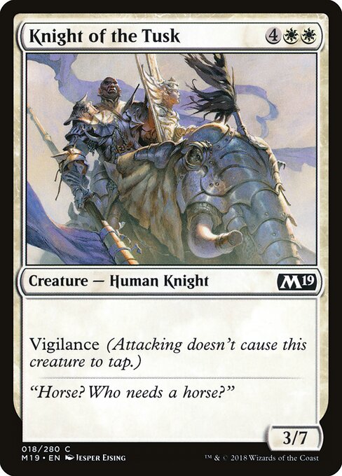 Core Set 2019 - 18 - Knight of the Tusk - Common