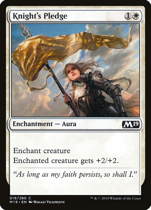 Core Set 2019 - 19 - Knight's Pledge - Common