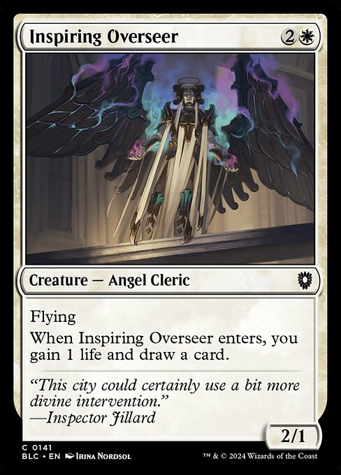 Bloomburrow Commander - 141 - Inspiring Overseer - Common