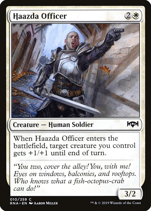 Ravnica Allegiance - 10 - Haazda Officer - Common