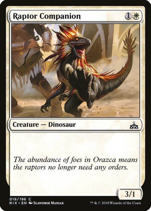 Rivals of Ixalan - 19 - Raptor Companion - Common