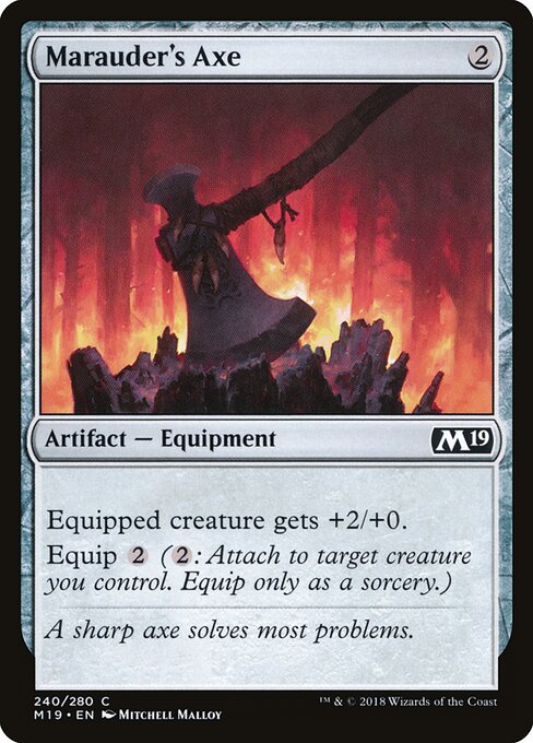Core Set 2019 - 240 - Marauder's Axe - Common