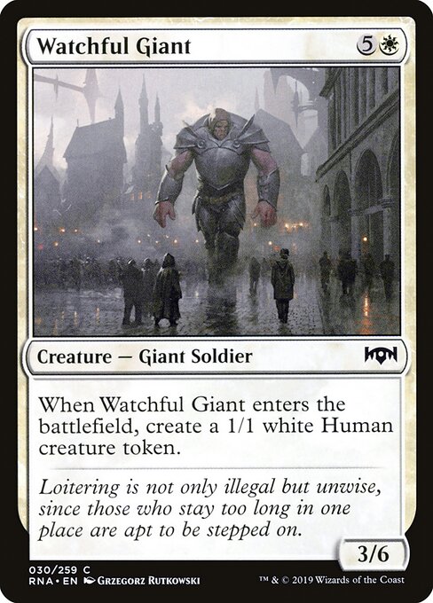 Ravnica Allegiance - 30 - Watchful Giant - Common