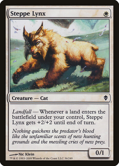 Zendikar - 36 - Steppe Lynx - Common