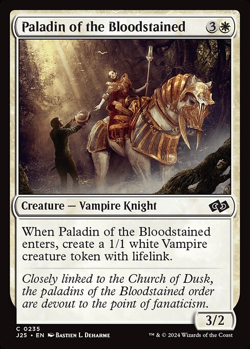 Foundations Jumpstart - 235 - Paladin of the Bloodstained - Common