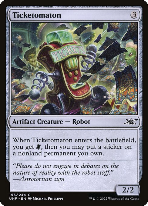 Unfinity - 195 - Ticketomaton - Common