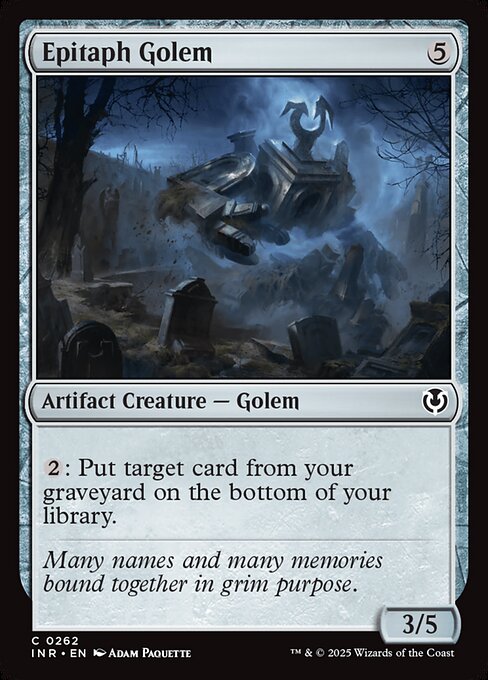 Innistrad Remastered - 262 - Epitaph Golem - Common