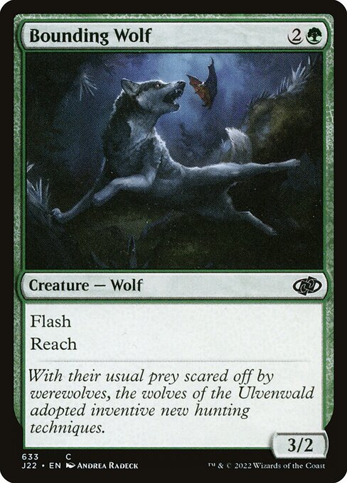 Jumpstart 2022 - 633 - Bounding Wolf - Common