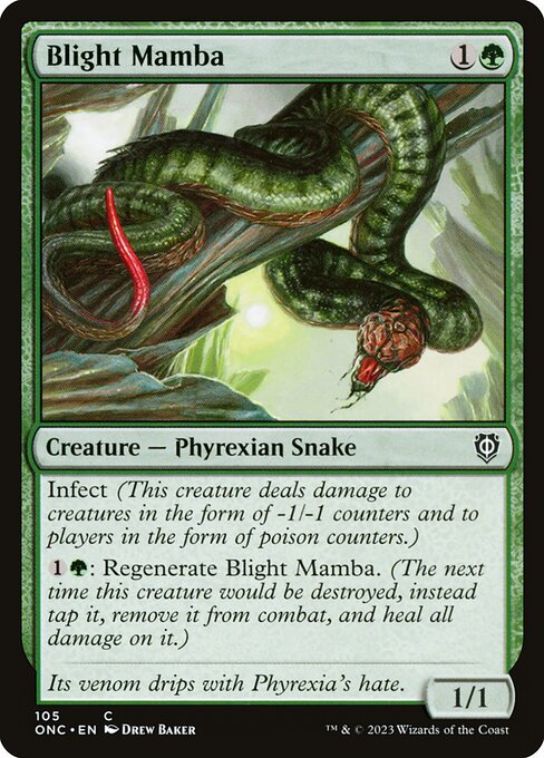 Phyrexia: All Will Be One Commander - 105 - Blight Mamba - Common