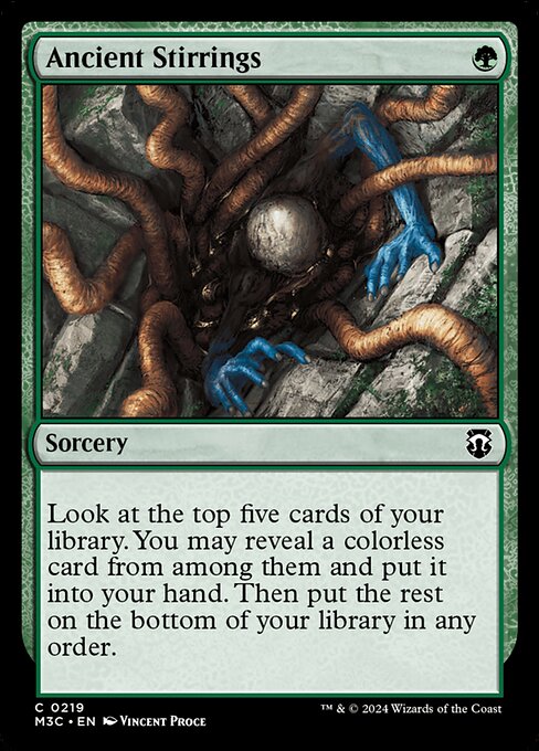 Modern Horizons 3 Commander - 219 - Ancient Stirrings - Common