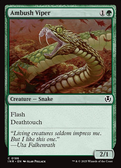 Innistrad Remastered - 186 - Ambush Viper - Common