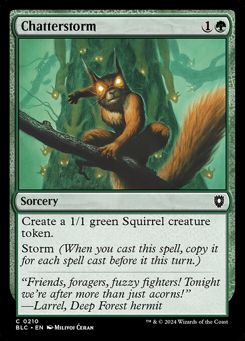 Bloomburrow Commander - 210 - Chatterstorm - Common