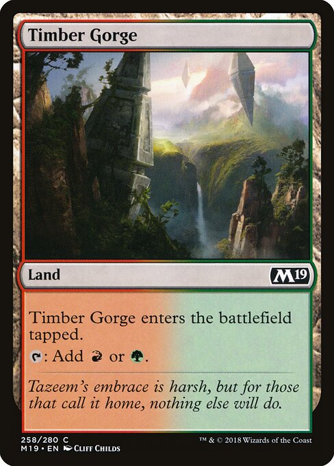 Core Set 2019 - 258 - Timber Gorge - Common