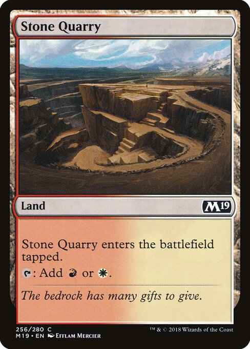 Core Set 2019 - 256 - Stone Quarry - Common