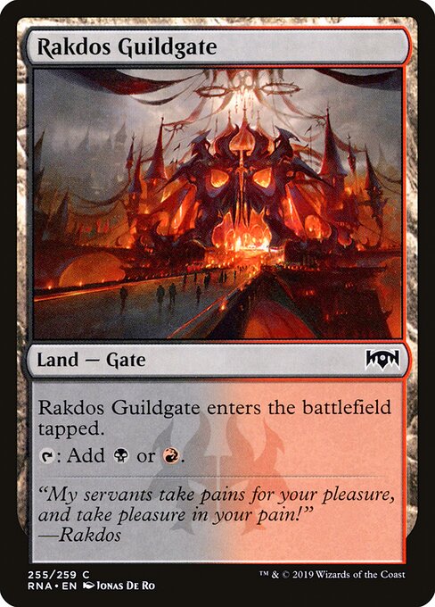 Ravnica Allegiance - 255 - Rakdos Guildgate - Common