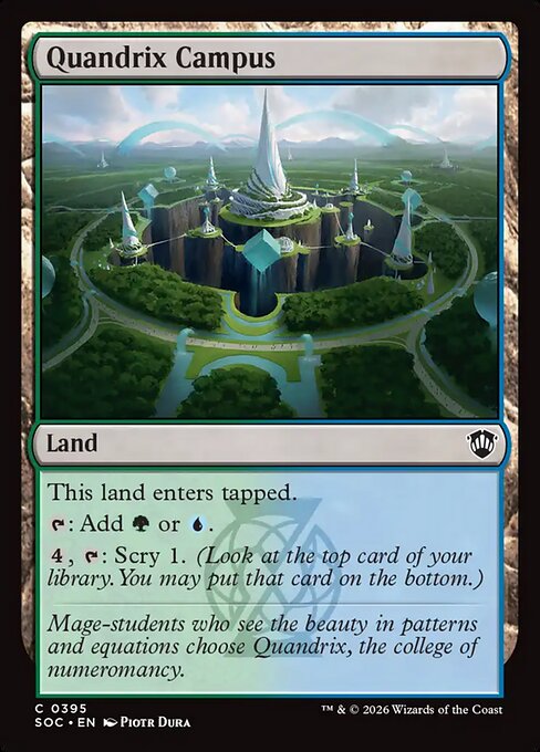 Secrets of Strixhaven Commander - 395 - Quandrix Campus - Common