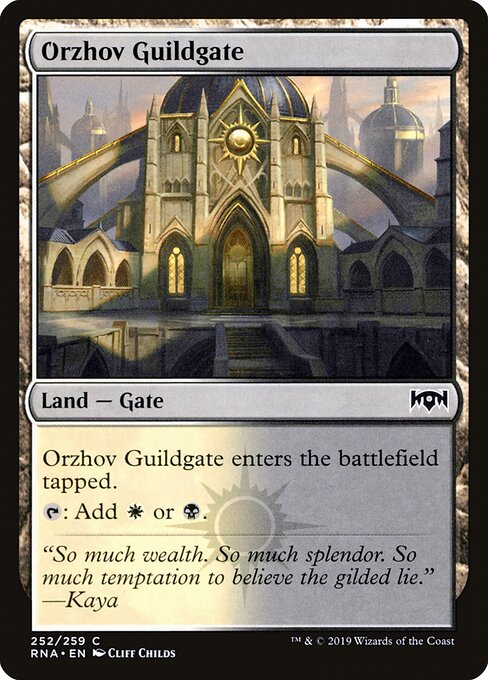 Ravnica Allegiance - 252 - Orzhov Guildgate - Common