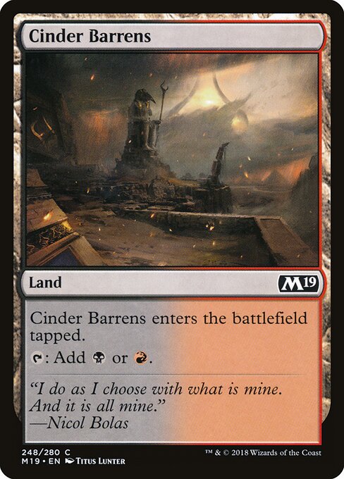 Core Set 2019 - 248 - Cinder Barrens - Common