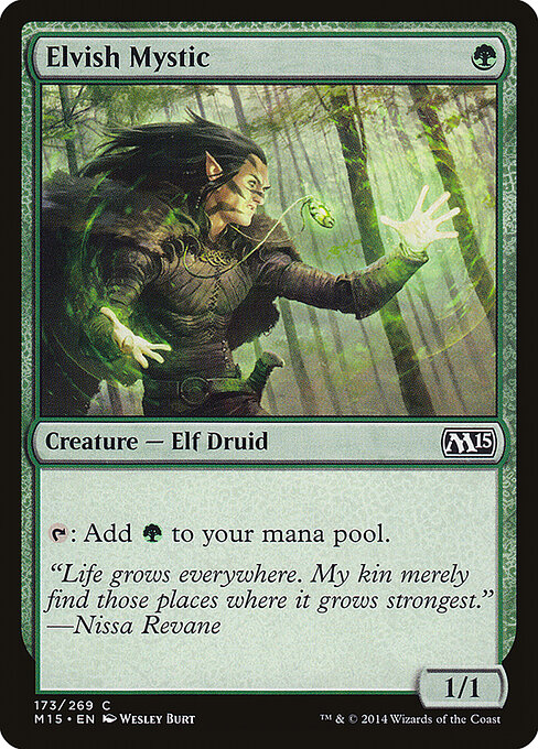 Magic 2015 - 173 - Elvish Mystic - Common