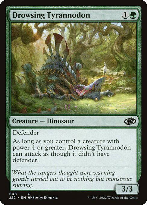 Jumpstart 2022 - 648 - Drowsing Tyrannodon - Common