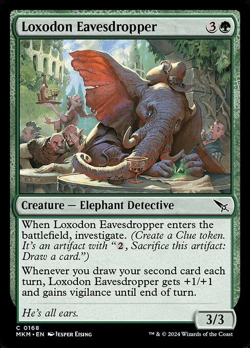 Murders at Karlov Manor - 168 - Loxodon Eavesdropper - Common