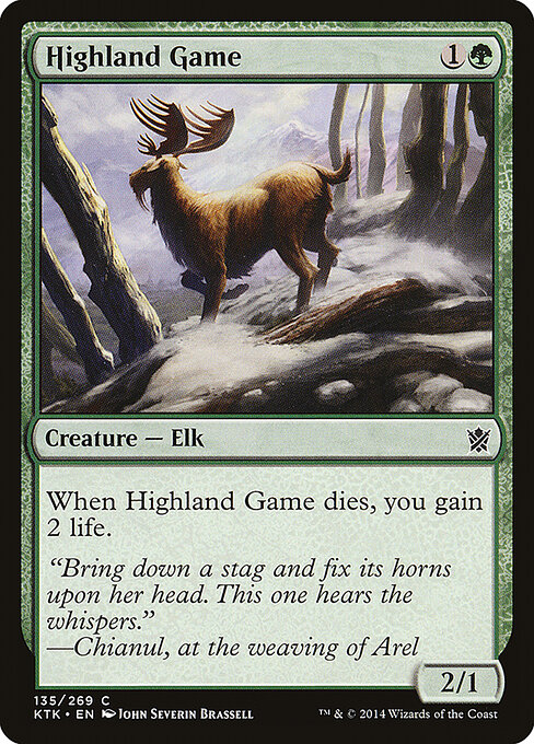 Khans of Tarkir - 135 - Highland Game - Common