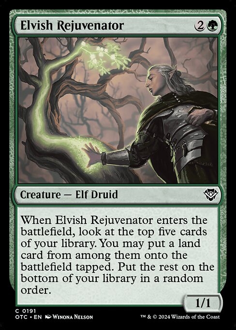 Outlaws of Thunder Junction Commander - 191 - Elvish Rejuvenator - Common
