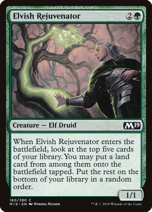 Core Set 2019 - 180 - Elvish Rejuvenator - Common