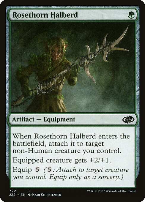 Jumpstart 2022 - 722 - Rosethorn Halberd - Common